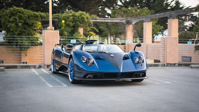 The Pagani Zonda HP sitting alone at the end of Car Week